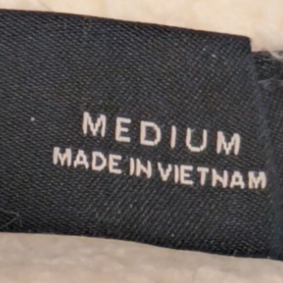 GAP CashSoft Crew Long Sleeve Womens Medium 6 Button Front Ivory Frost - Picture 11 of 14